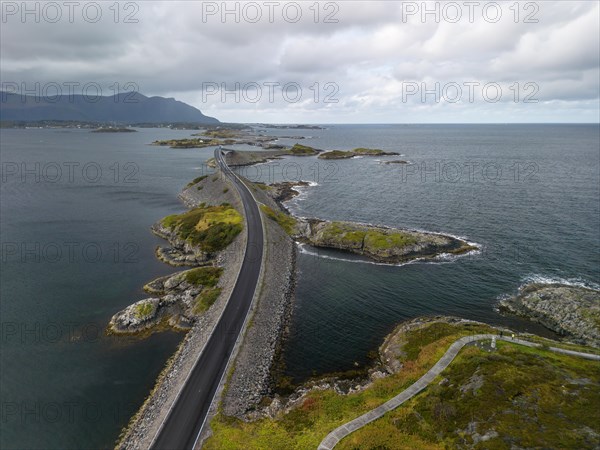 Aerial view of the Atlantic Road