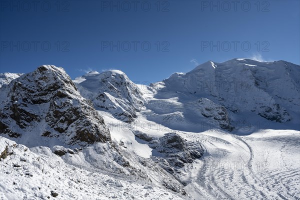 Mountain panorama on the Diavolezza