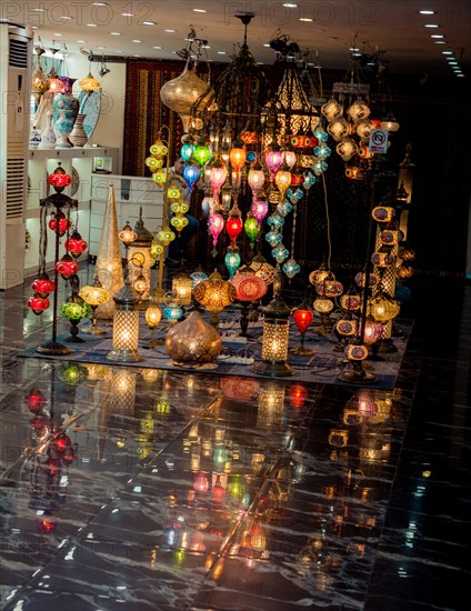 Mosaic Ottoman lamps from Grand Bazaar in Istanbul