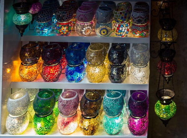 Mosaic Ottoman lamps from Grand Bazaar in Istanbul