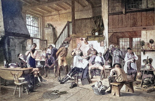 In the Barber's Parlour