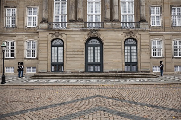 Guard at Amalienborg palace