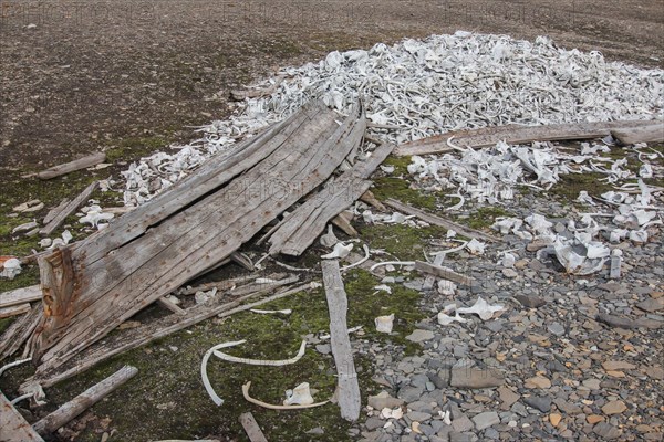 Former whaling station Bamsebu in Bellsund