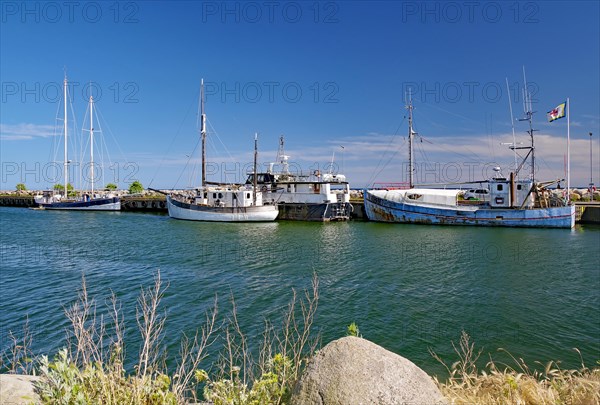 Small harbour with fishing boats
