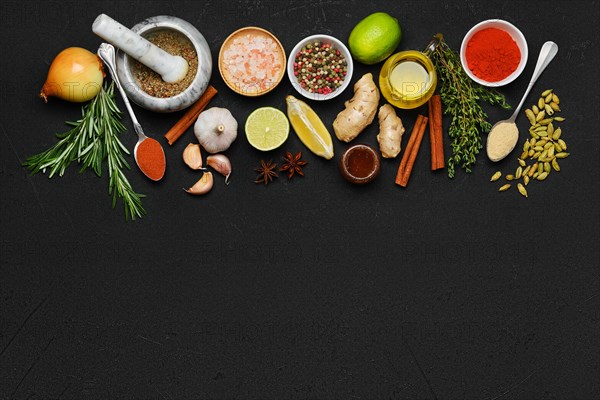 Cooking background with spice