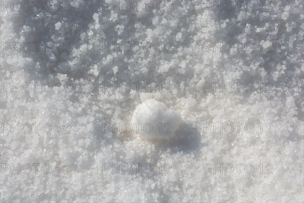 Milled white salt in view as a background