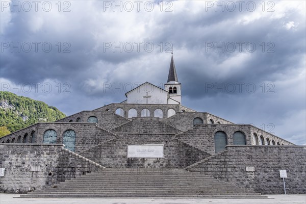 Italian Ossuary and Church of St. Anton above Kobarid