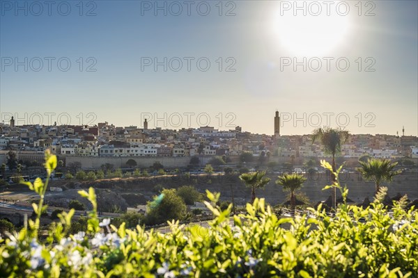 Sunny skyline of historic Meknes