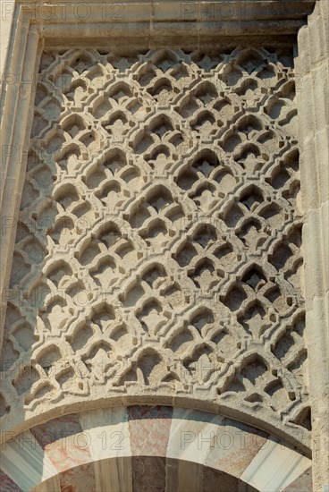 Ottoman marble stone carving art in detail