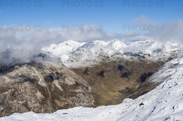 Mountain panorama on the Diavolezza