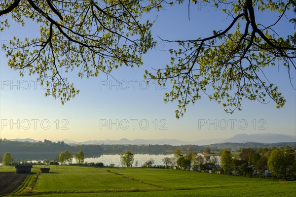 Morning sun at Lake Taching