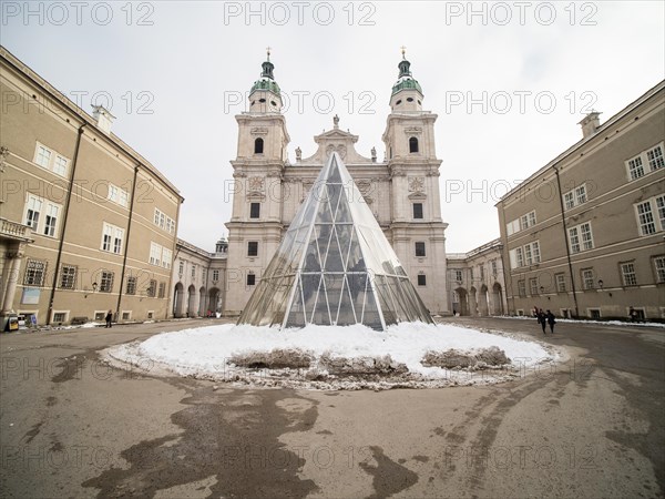 St. Marys Column protected in winter