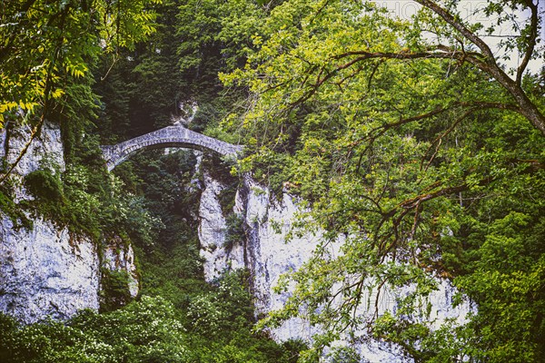 The princely Devils Bridge of Inzigkofen near Sigmaringen