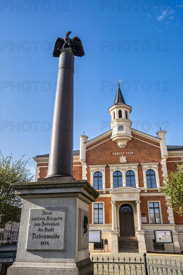 Victory Column in front of Liebenwalde Town Hall