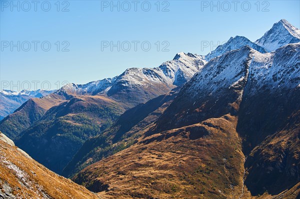 View from Kaiser-Franz-Josefs-Hoehe on a sunny day