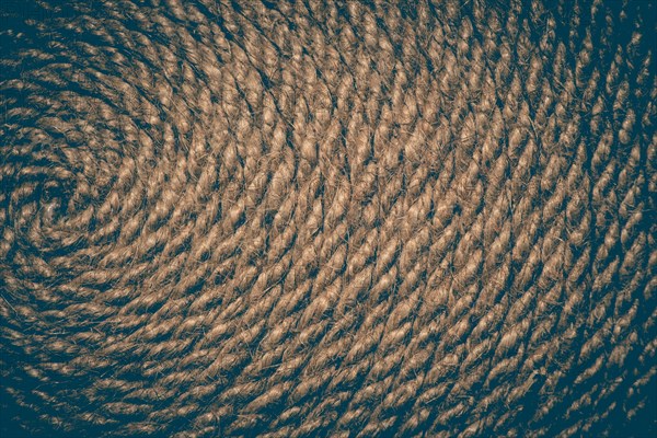 Close up of a straw mat in the view