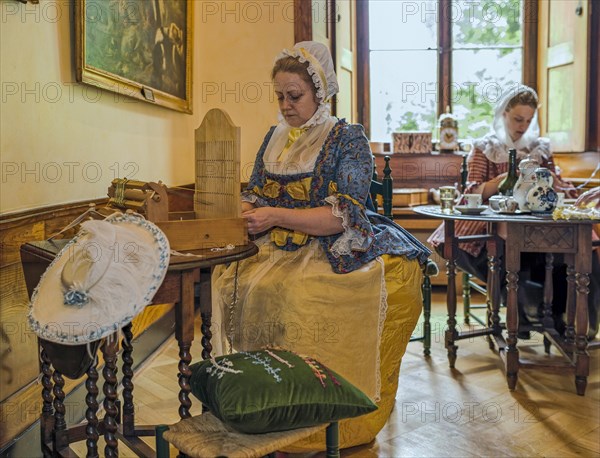 Baroque Days Historical Costumes Bueckeburg Castle Schaumburg Lower Saxony Germany