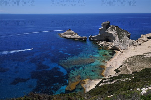 Cape Pertusato in the Bouche de Bonifacio nature park Park