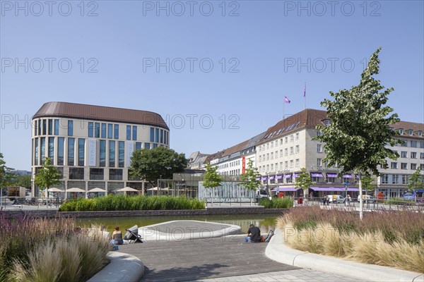 Berliner Platz with Holstenfleet and Holstenstrasse pedestrian zone