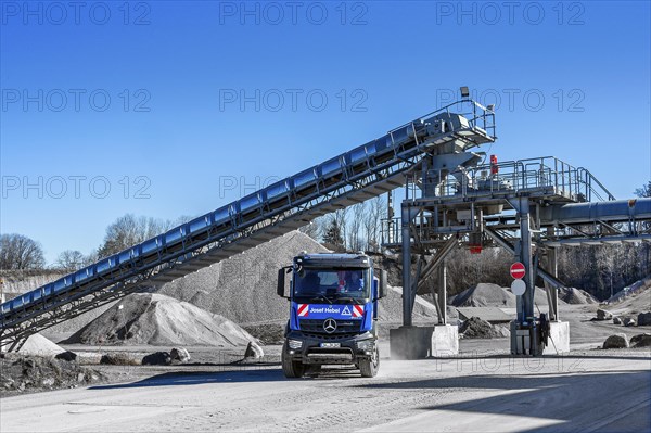 Conveyor belt for gravel near Kempten