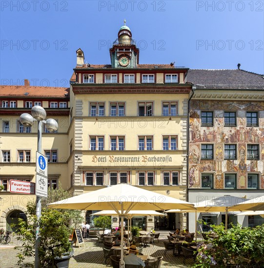 Hotel Barbarossa and Haus Zum Hohen Hafen on Obermarkt