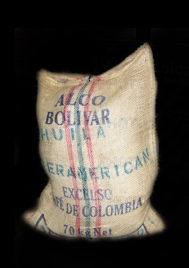 Linen bag for coffee from Colombia