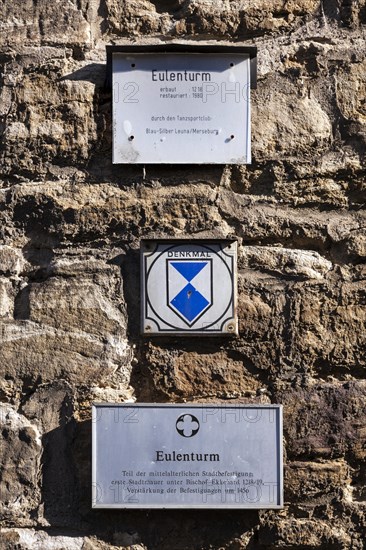 The Eulenturm is a preserved tower of the Merseburg city fortifications