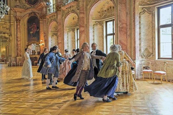 Baroque Days Historical Costumes Dance Ballroom Bueckeburg Castle Schaumburg Lower Saxony Germany