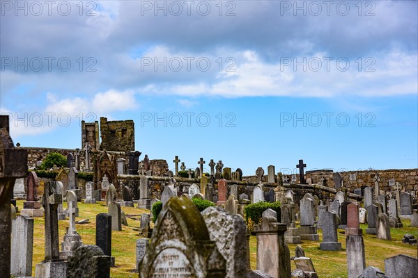 Graves in the cemetery of St Andrews