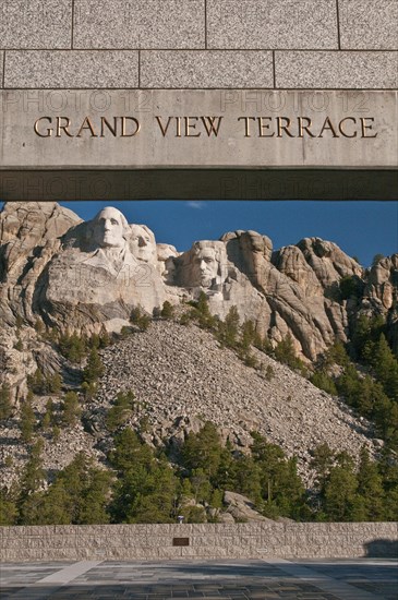 Mount Rushmore National Memorial from Grand View Terrace