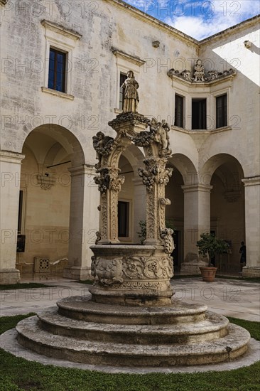 Fountain in the courtyard of the old Celestine Monastery