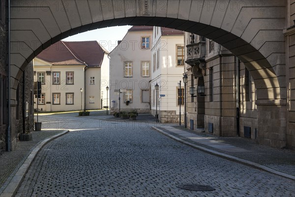 The cathedral square in the middle of the historic town centre