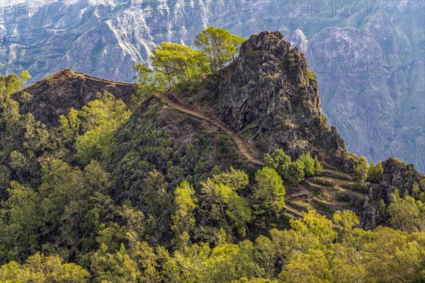 Mountain Landscape Santo Antao Island Cape Verde