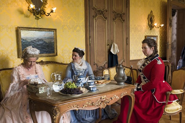 Baroque Days Historical Costumes Bueckeburg Castle Schaumburg Lower Saxony Germany