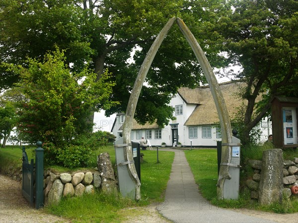 Entrance with whale bones