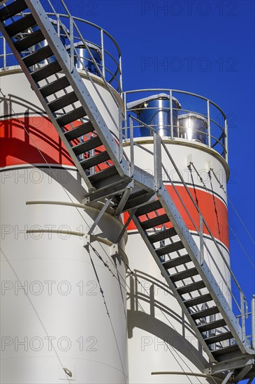 Silos with stairs