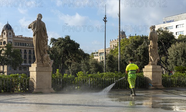 City cleaning staff