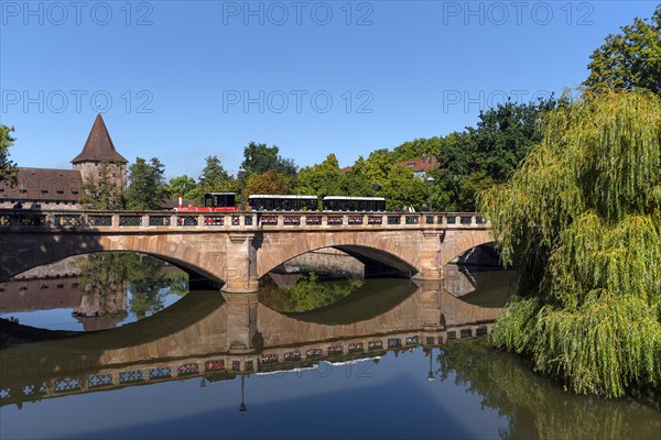 Pegnitz with historic Maxbruecke