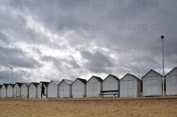 Bathing cottage on the Cote de Nacre in Normandy