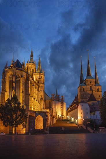 St. Marys Cathedral in Erfurt and the Severi Church in Erfurt