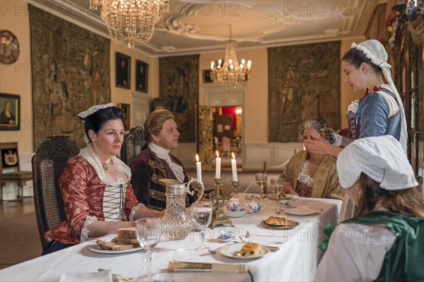 Baroque Days Historical Costumes Bueckeburg Castle Schaumburg Lower Saxony Germany