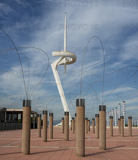 Torre Telefonica or Montjuic Tower on the Olympic site