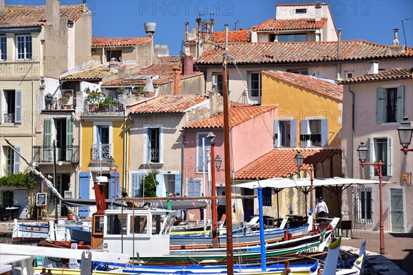 Fishing boats at the Quai Brescon in Martigues in the South of France