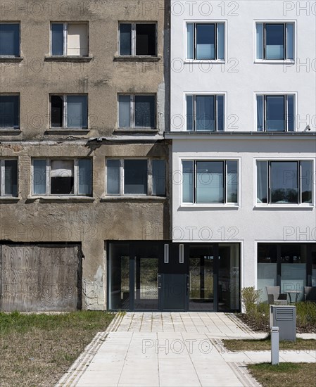 Old and modernised blocks of houses in Prora