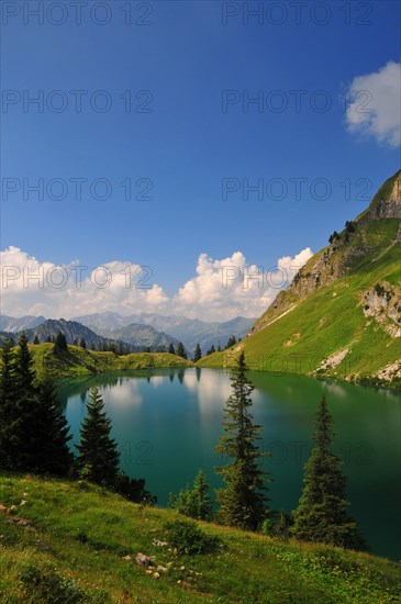 Seealpsee above the Oytal near Oberstdorf