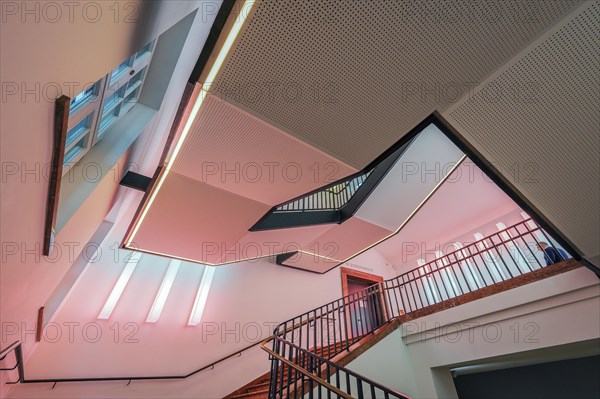 Staircase with LED light construction by Prof. Dietmar Tanterl