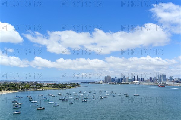 View of San Diego Bay from Coronado bridge