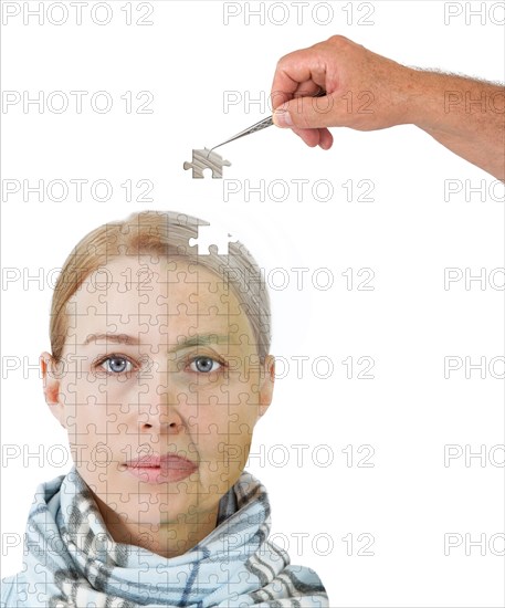 Portrait of a woman as a puzzle
