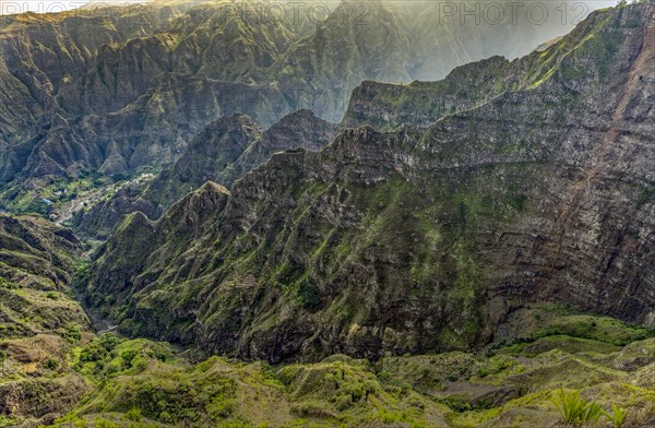 Mountain Landscape Santo Antao Island Cape Verde