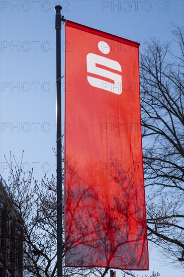 Flag with logo Sparkasse